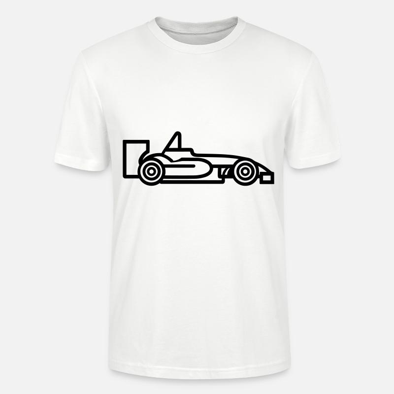 F1 Voiture de course - T-shirt bio CRAFTER Stanley Stella Unisexe - blanc