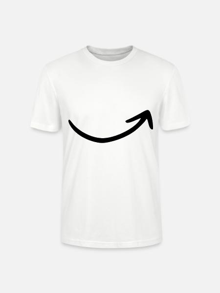 Arrow drawing sketch black - Stanley/Stella CRAFTER Unisex Organic T-Shirt - white