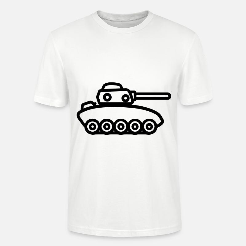 Panzer - Stanley/Stella Unisex Bio-T-Shirt CRAFTER - Weiß