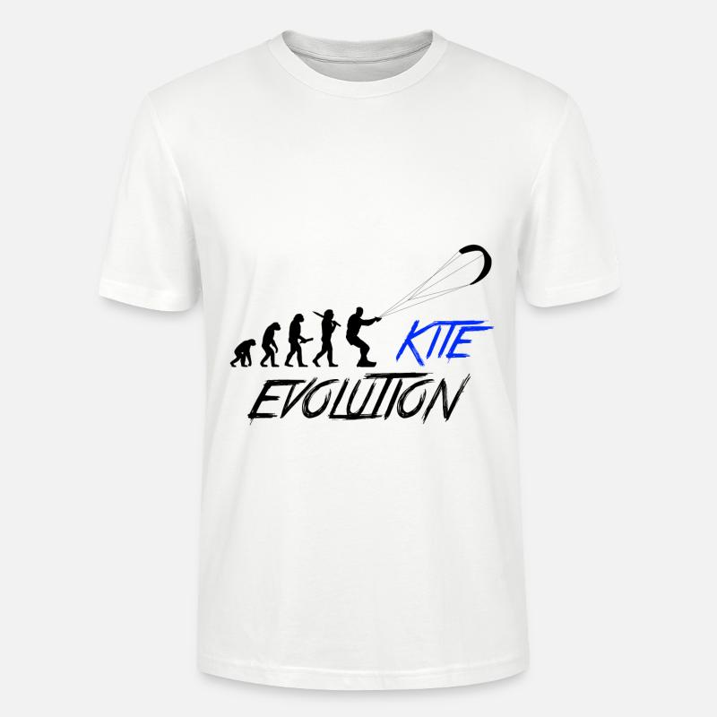 Evolution du cerf-volant - T-shirt bio CRAFTER Stanley Stella Unisexe - blanc