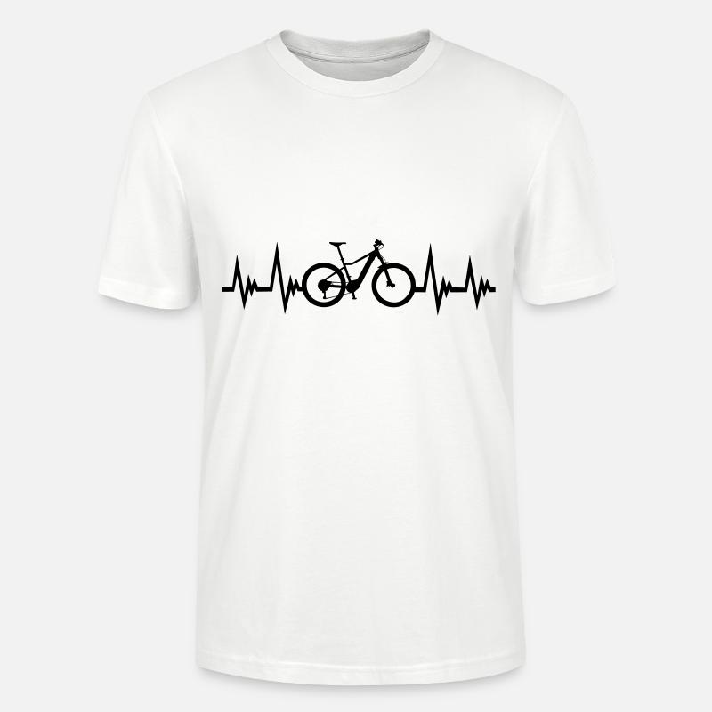 VTT, vélo, cyclisme, - T-shirt bio CRAFTER Stanley Stella Unisexe - blanc