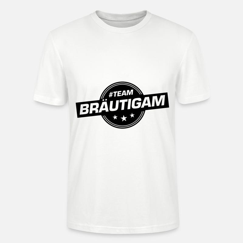 Team Bräutigam Hochzeitsfeier Hochzeit - Stanley/Stella Unisex Bio-T-Shirt CRAFTER - Weiß