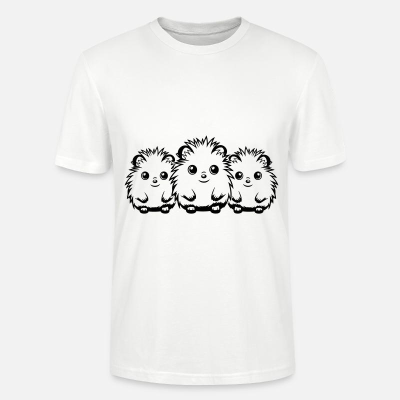 Hérisson Mignon Mignon Bébé - T-shirt bio CRAFTER Stanley Stella Unisexe - blanc