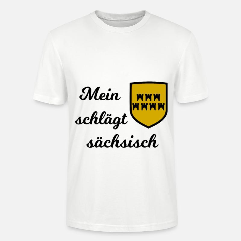 Ma chère Saxe - T-shirt bio CRAFTER Stanley Stella Unisexe - blanc