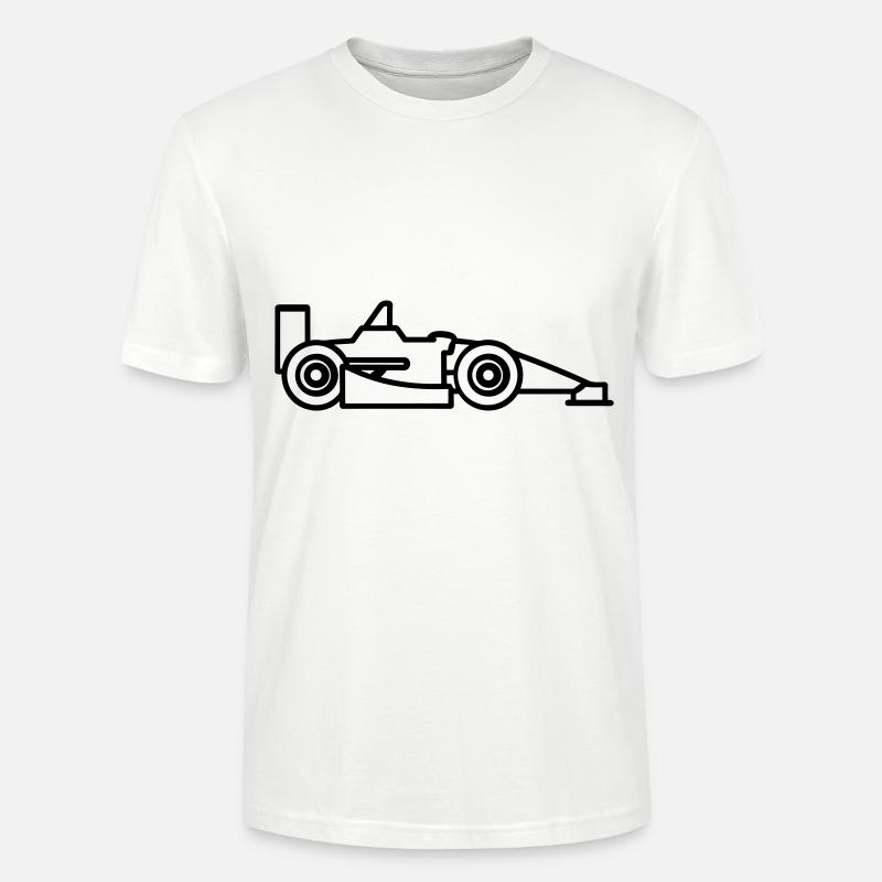 F1 Voiture de course - T-shirt bio CRAFTER Stanley Stella Unisexe - blanc