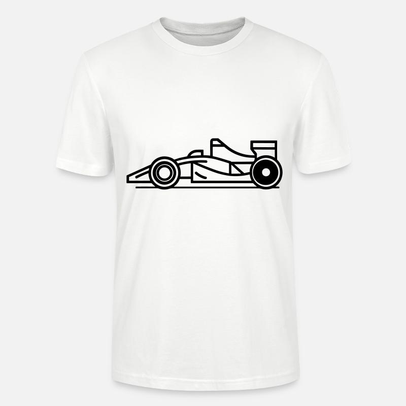 F1 Voiture de course - T-shirt bio CRAFTER Stanley Stella Unisexe - blanc