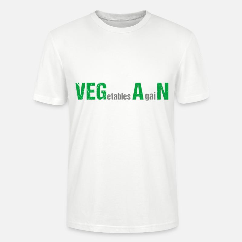 VEGetables AgaiN - Vegan - Stanley/Stella Unisex Bio-T-Shirt CRAFTER - Weiß