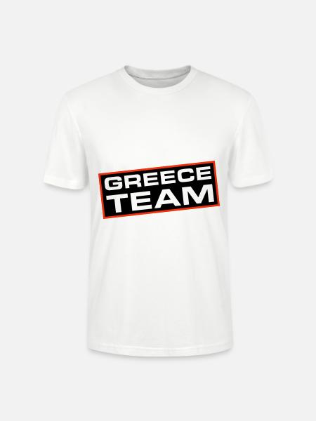 Équipe Grèce - T-shirt bio CRAFTER Stanley Stella Unisexe - blanc