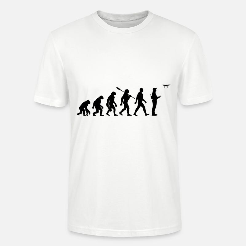 Evolution - Drohne - Drohnenpilot - Stanley/Stella Unisex Bio-T-Shirt CRAFTER - Weiß