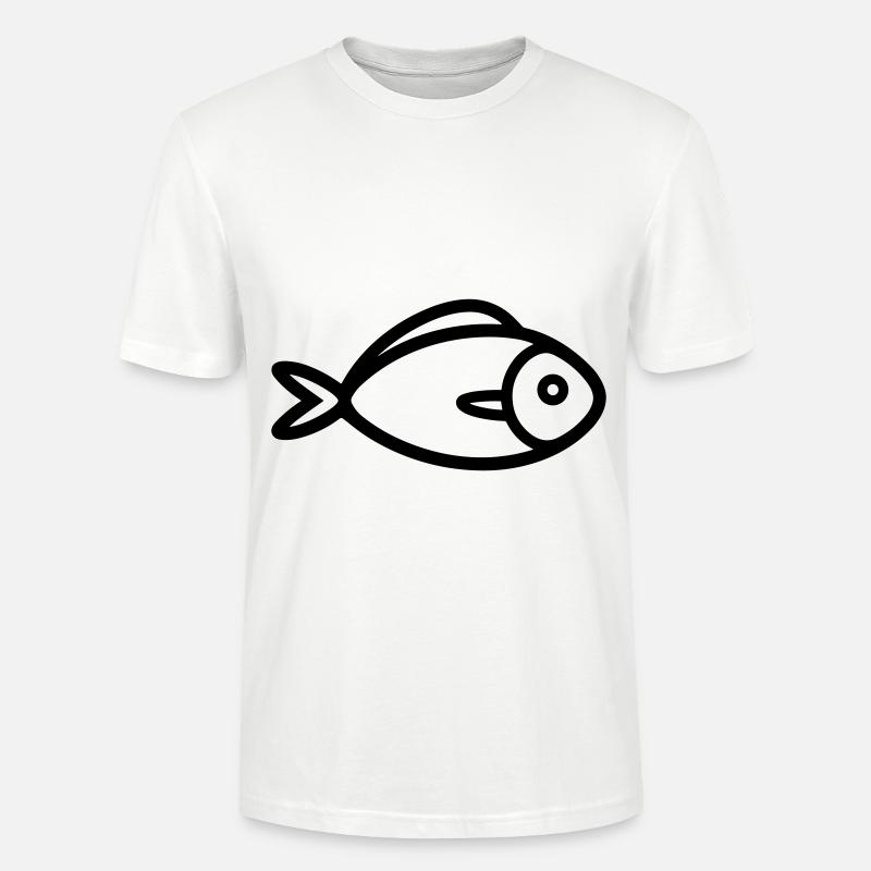 Fisch - Stanley/Stella Unisex Bio-T-Shirt CRAFTER - Weiß