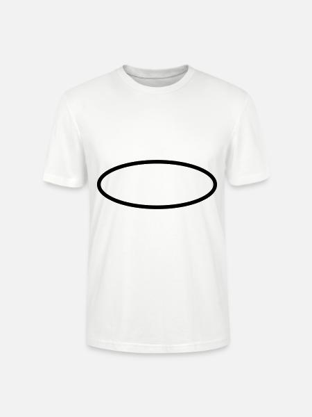 Oval Circle Symbols - Stanley/Stella CRAFTER Unisex Organic T-Shirt - white