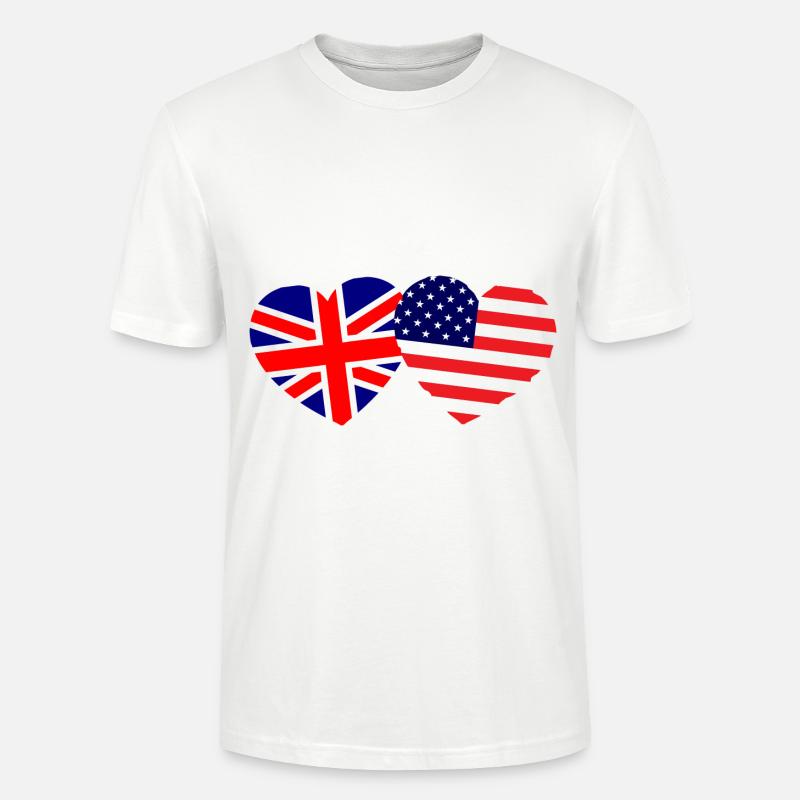 Amis anglo-américains - T-shirt bio CRAFTER Stanley Stella Unisexe - blanc