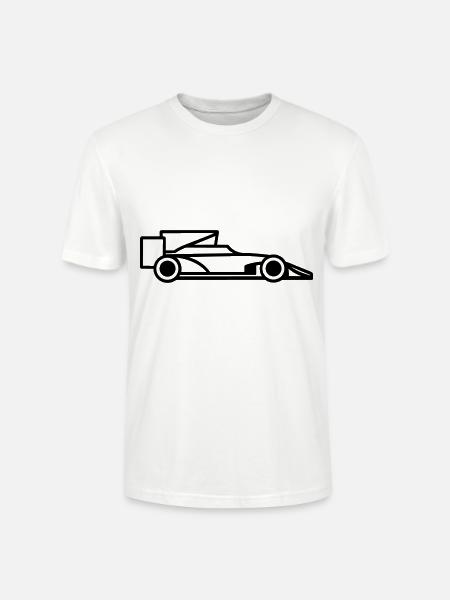 F1-Rennwagen - Stanley/Stella Unisex Bio-T-Shirt CRAFTER - Weiß
