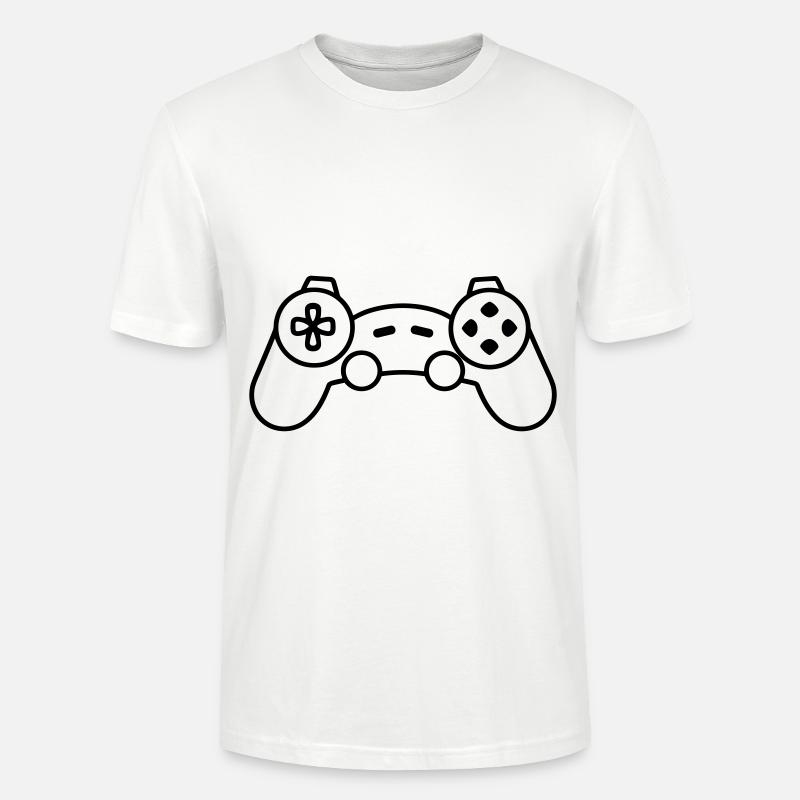 Videospiel-Controller - Stanley/Stella Unisex Bio-T-Shirt CRAFTER - Weiß