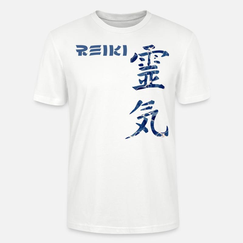 reiki japanisch e 12 - Stanley/Stella Unisex Bio-T-Shirt CRAFTER - Weiß