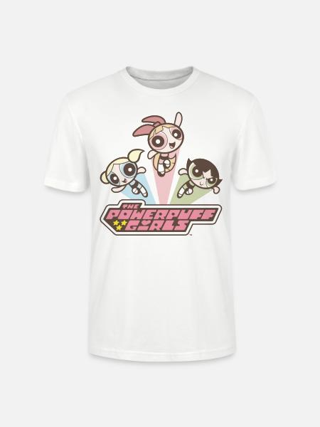 Powerpuff Girls Vintage - Stanley/Stella CRAFTER Unisex Organic T-Shirt - white