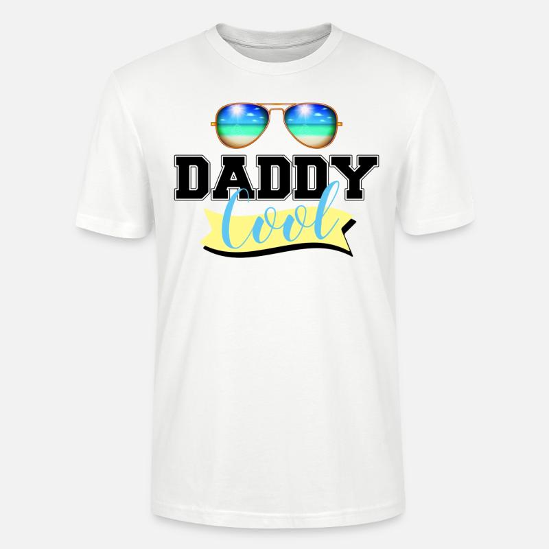 DADDY COOL - COOL DADDY - T-shirt bio CRAFTER Stanley Stella Unisexe - blanc