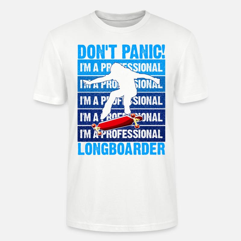 Lonagboarding Ich Bin Longboarder - Stanley/Stella Unisex Bio-T-Shirt CRAFTER - Weiß