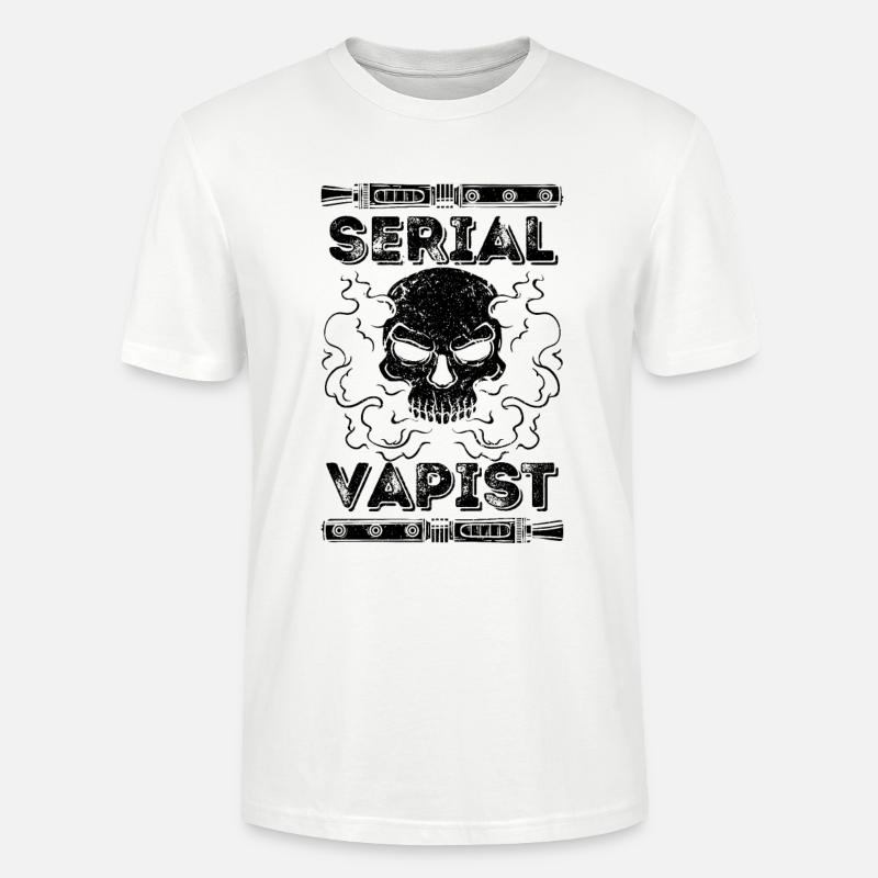 Vaping Serial Vapist E-zigarette - Stanley/Stella Unisex Bio-T-Shirt CRAFTER - Weiß