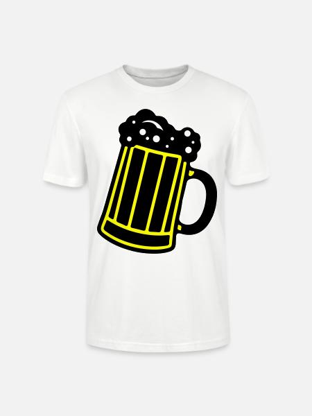 Beer Mug Beer Symbol Cheers - Stanley/Stella CRAFTER Unisex Organic T-Shirt - white