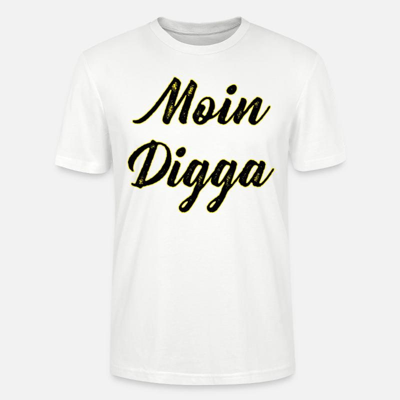 Moin Digga - Stanley/Stella Unisex Bio-T-Shirt CRAFTER - Weiß