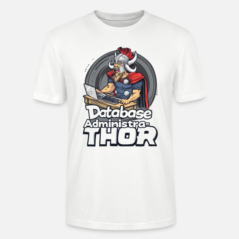 Viking Databaseadministra-thor Nerdy - Stanley/Stella Unisex Bio-T-Shirt CRAFTER - Weiß
