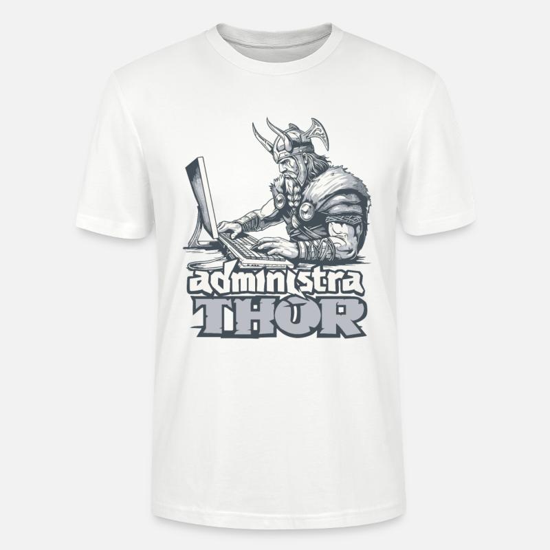 Viking Databaseadministra-thor Nerdy - Stanley/Stella Unisex Bio-T-Shirt CRAFTER - Weiß