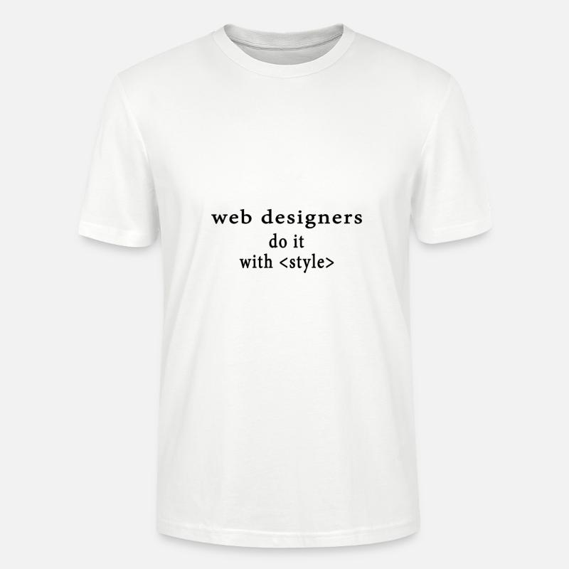Web Developer - T-shirt bio CRAFTER Stanley Stella Unisexe - blanc