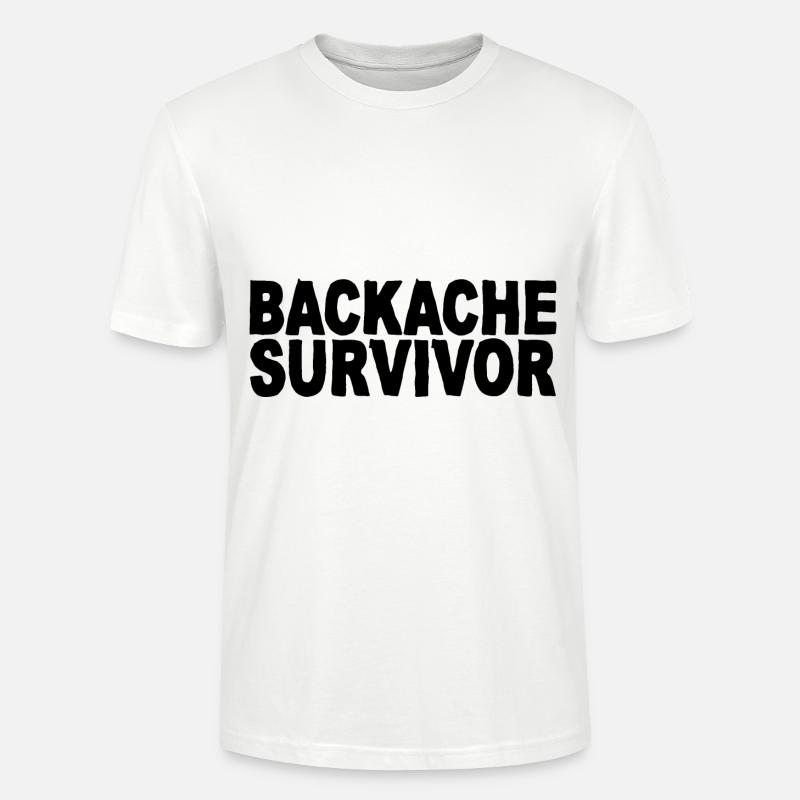 Backache Survivor - Stanley/Stella Unisex Bio-T-Shirt CRAFTER - Weiß