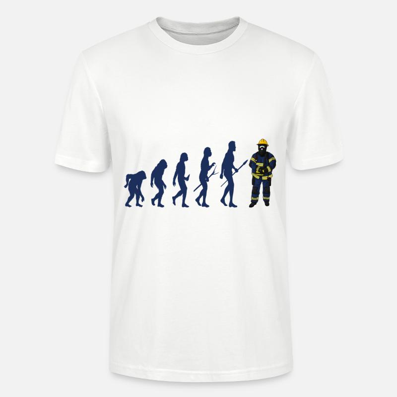 Pompier Evolution - T-shirt bio CRAFTER Stanley Stella Unisexe - blanc