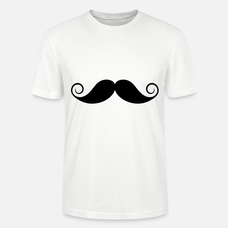 Schnurrbart - Stanley/Stella Unisex Bio-T-Shirt CRAFTER - Weiß