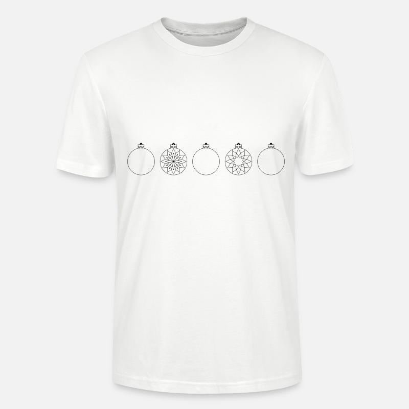 Weihnachtskugeln - Stanley/Stella Unisex Bio-T-Shirt CRAFTER - Weiß