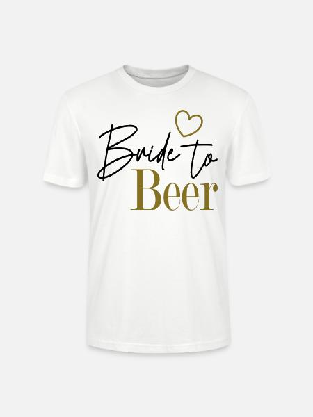 Bride to Beer - Stanley/Stella Unisex Bio-T-Shirt CRAFTER - Weiß