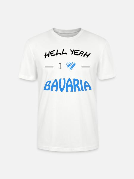 Hell Yeah i love Bavaria - Stanley/Stella Unisex Bio-T-Shirt CRAFTER - Weiß
