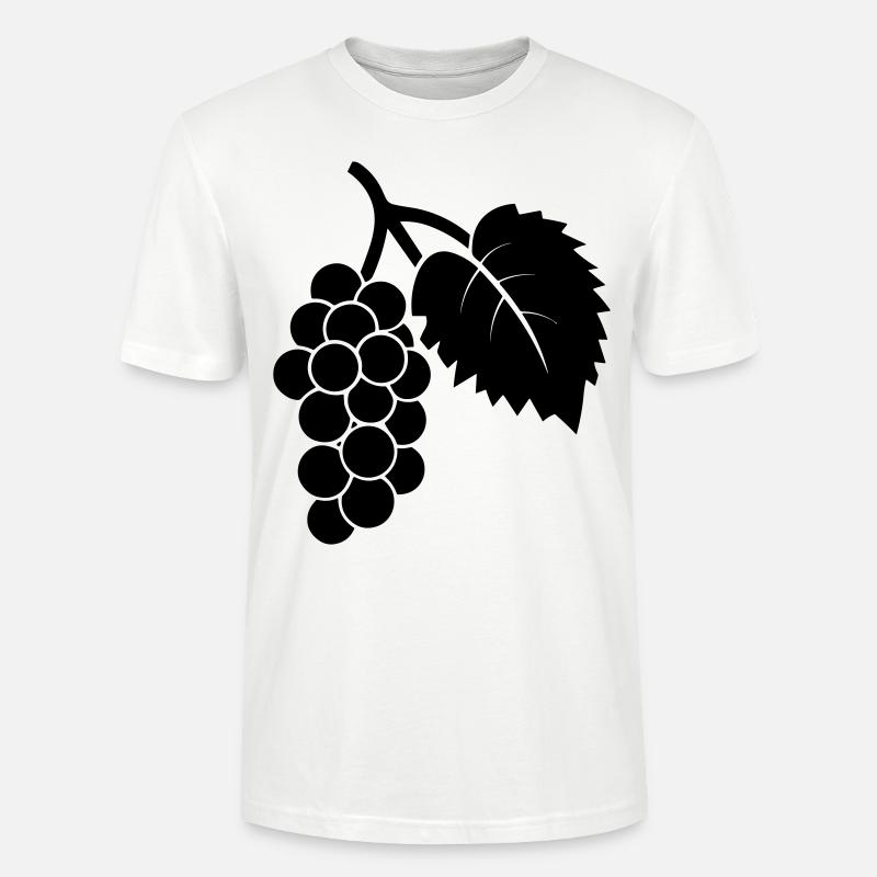 Weintraube - Stanley/Stella Unisex Bio-T-Shirt CRAFTER - Weiß