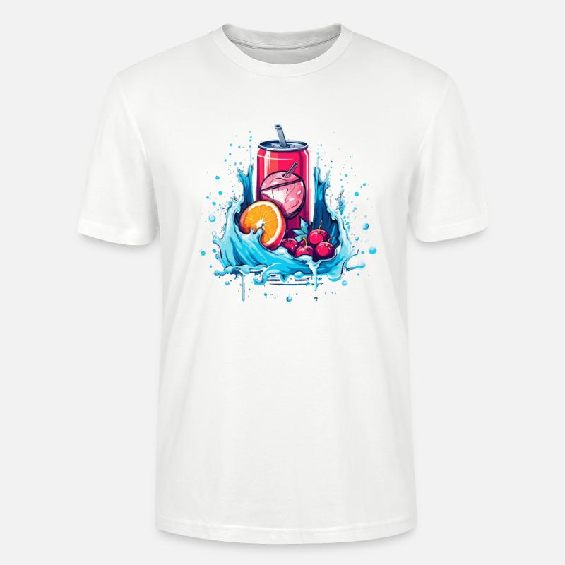 Cherry Softdrink Geschenk - Stanley/Stella Unisex Bio-T-Shirt CRAFTER - Weiß