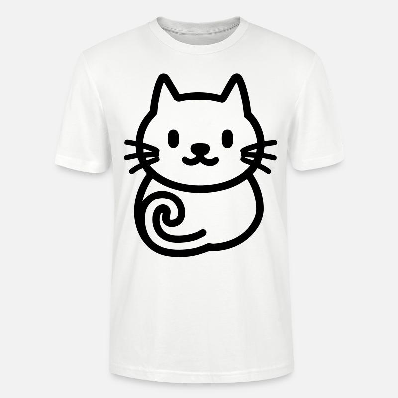 chat - T-shirt bio CRAFTER Stanley Stella Unisexe - blanc