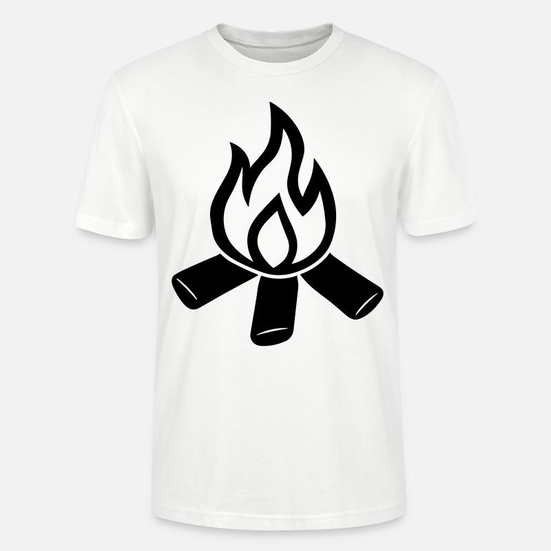 Feu de camp - T-shirt bio CRAFTER Stanley Stella Unisexe - blanc