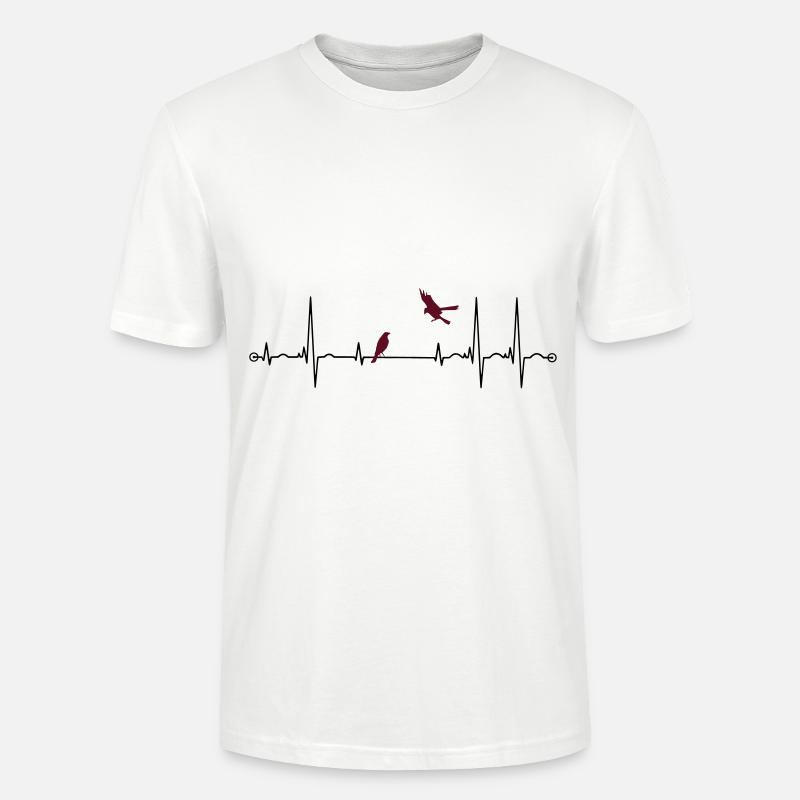 Puls mit Raben - Stanley/Stella Unisex Bio-T-Shirt CRAFTER - Weiß