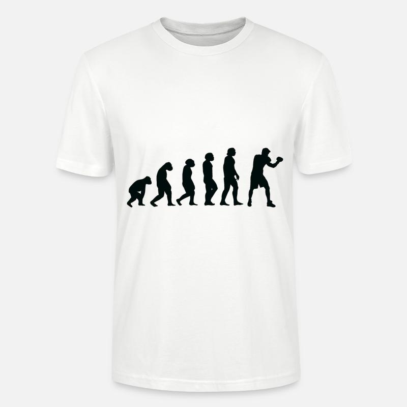 Evolution Boxe - Bo - T-shirt bio CRAFTER Stanley Stella Unisexe - blanc
