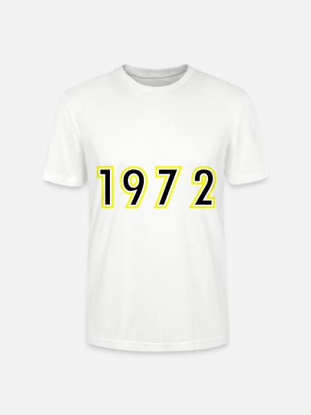 1972 Year Birthday - Stanley/Stella CRAFTER Unisex Organic T-Shirt - white