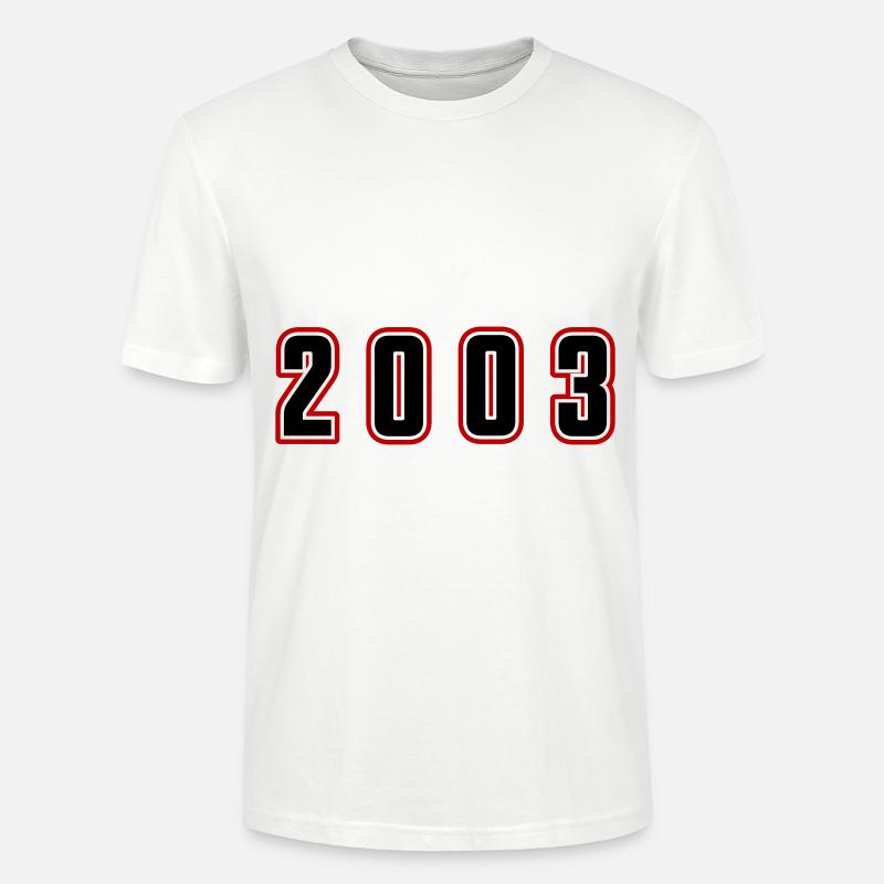 Numéro de l’année 2003 - T-shirt bio CRAFTER Stanley Stella Unisexe - blanc