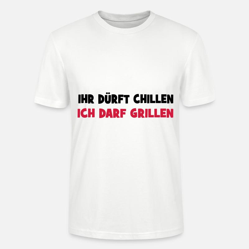 grillen - Stanley/Stella Unisex Bio-T-Shirt CRAFTER - Weiß
