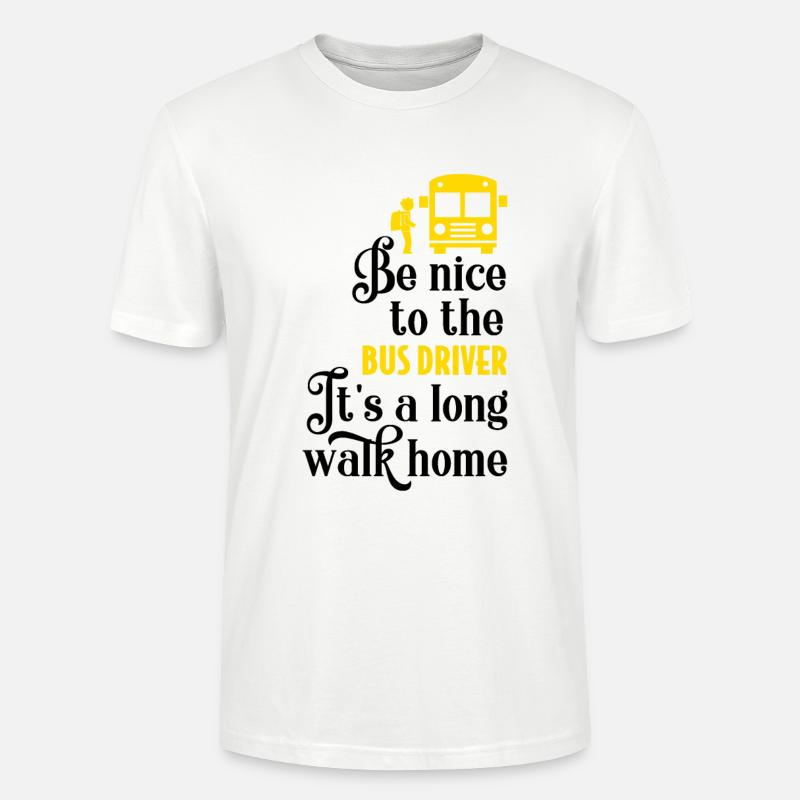 Busfahrer Geschenk - Stanley/Stella Unisex Bio-T-Shirt CRAFTER - Weiß