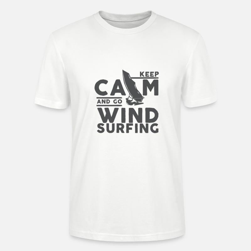 Windsurfen Windsurfer Windsurfing Surfer Geschenke - T-shirt bio CRAFTER Stanley Stella Unisexe - blanc