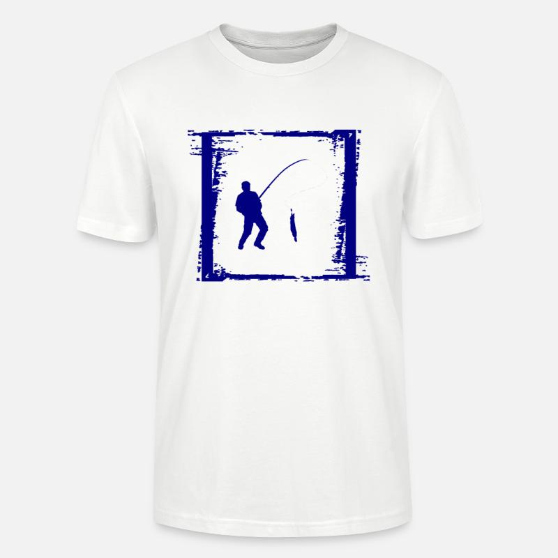 Pêche pêche poisson pêche - T-shirt bio CRAFTER Stanley Stella Unisexe - blanc