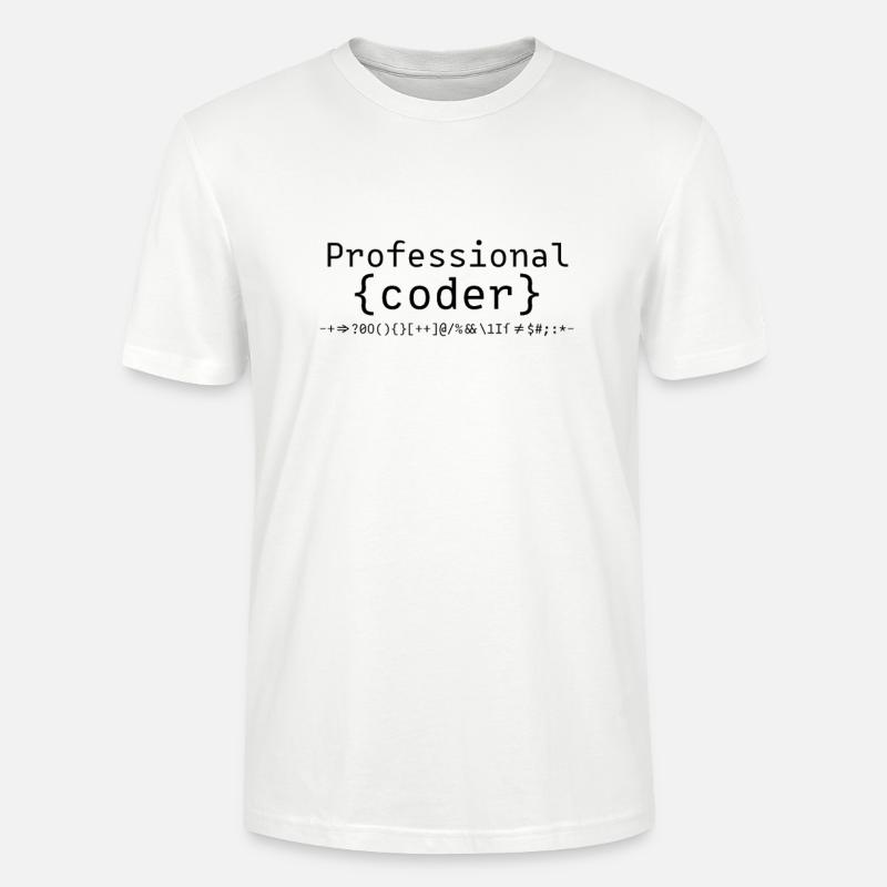 Programmeurs programmeurs programmeurs - T-shirt bio CRAFTER Stanley Stella Unisexe - blanc