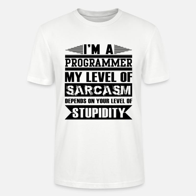 programmeur - T-shirt bio CRAFTER Stanley Stella Unisexe - blanc