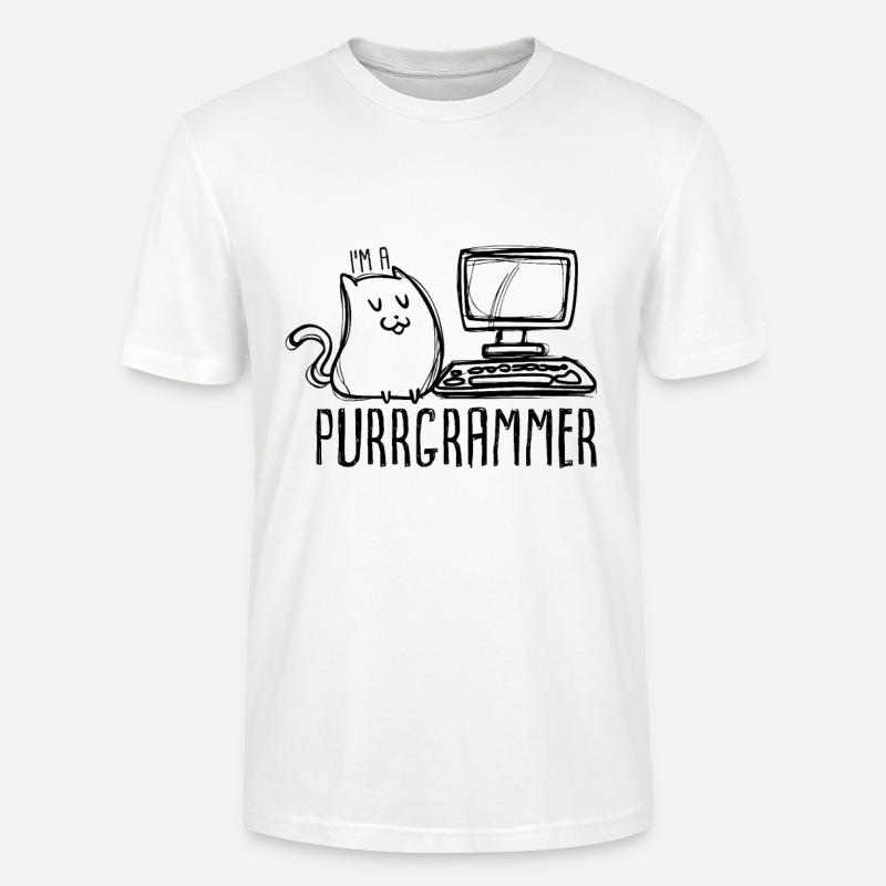 programmeur - T-shirt bio CRAFTER Stanley Stella Unisexe - blanc