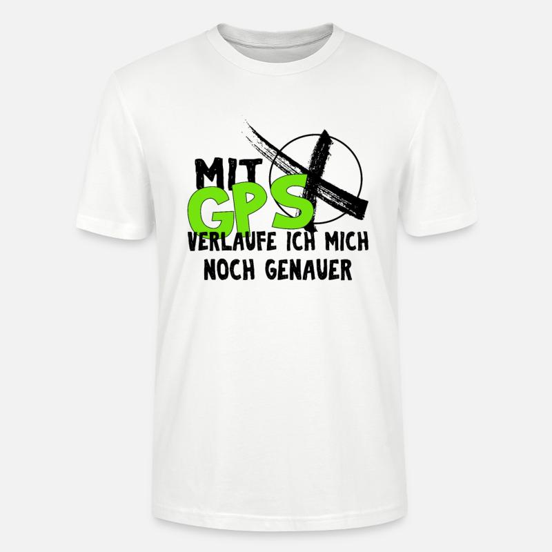 Geocaching hobby Happy Cacher Geschenk - Stanley/Stella Unisex Bio-T-Shirt CRAFTER - Weiß
